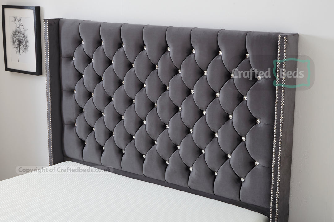 Ascot Chesterfield Luxury Wingback Bed Frame