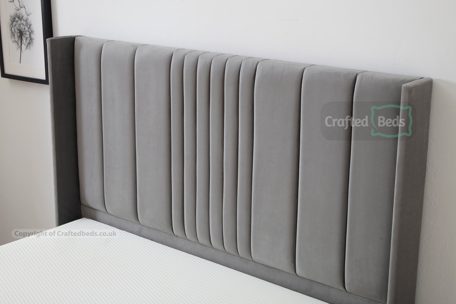 Helix Linear Winged Bed Frame – Crafted Beds Ltd