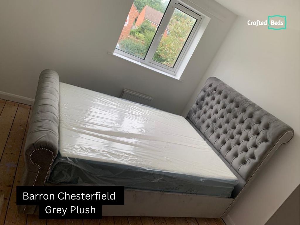 Barron Chesterfield Sleigh  Bed