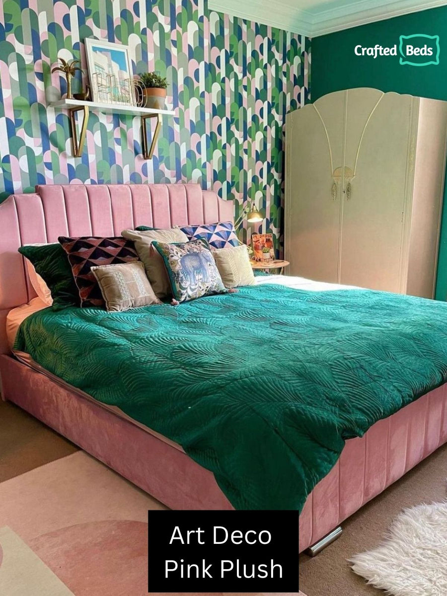 Art Deco Upholstered Bed Frame Crafted Beds Ltd