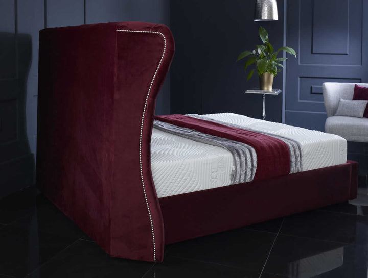Capri Wingback Upholstered Bed